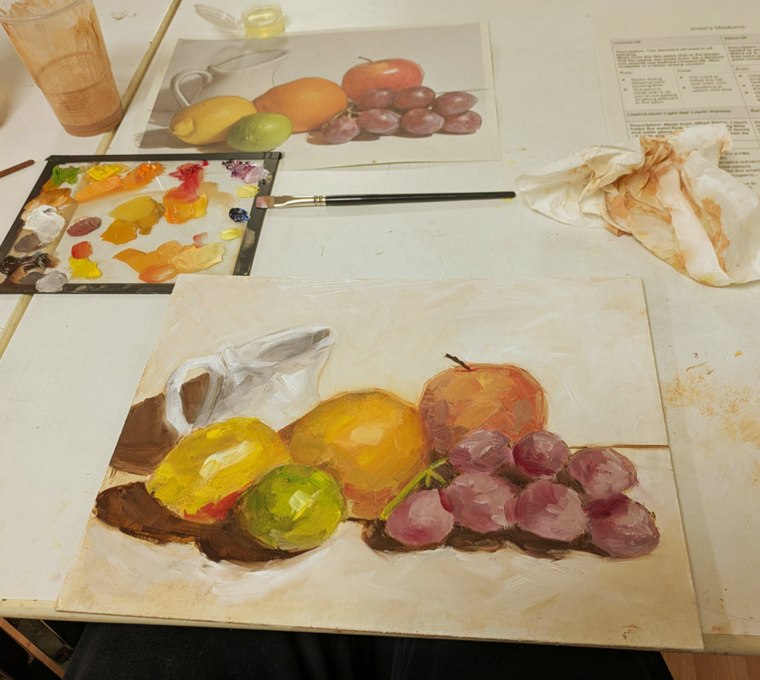 My oil painting of some fruit My oil painting of some fruit
